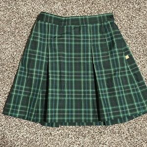 Dennis Uniforms stitched-down kick pleat skirt